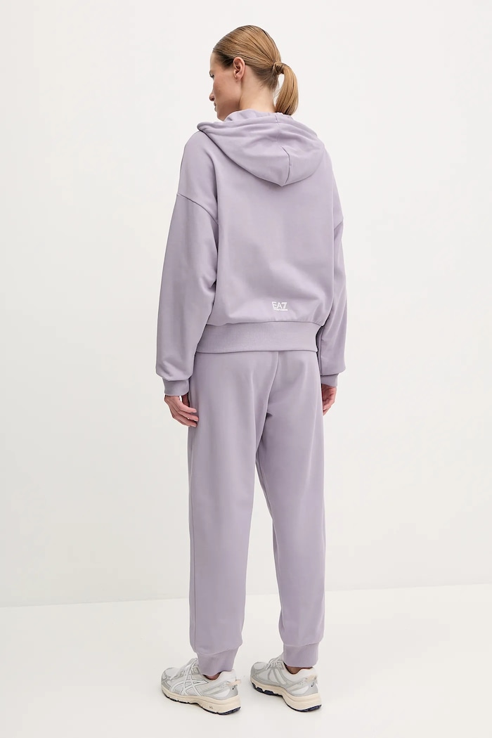 Tepláková souprava EA7 Emporio Armani fialová AF12473.7W000110