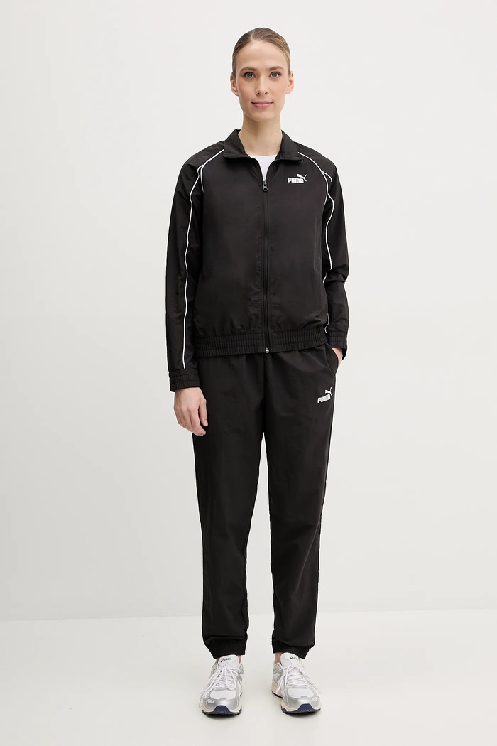 Puma melegítő szett sima fekete 685080