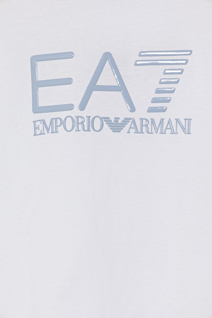 EA7 Emporio Armani compleu sport pentru copii din bumbac alb 7G000070.AF12503