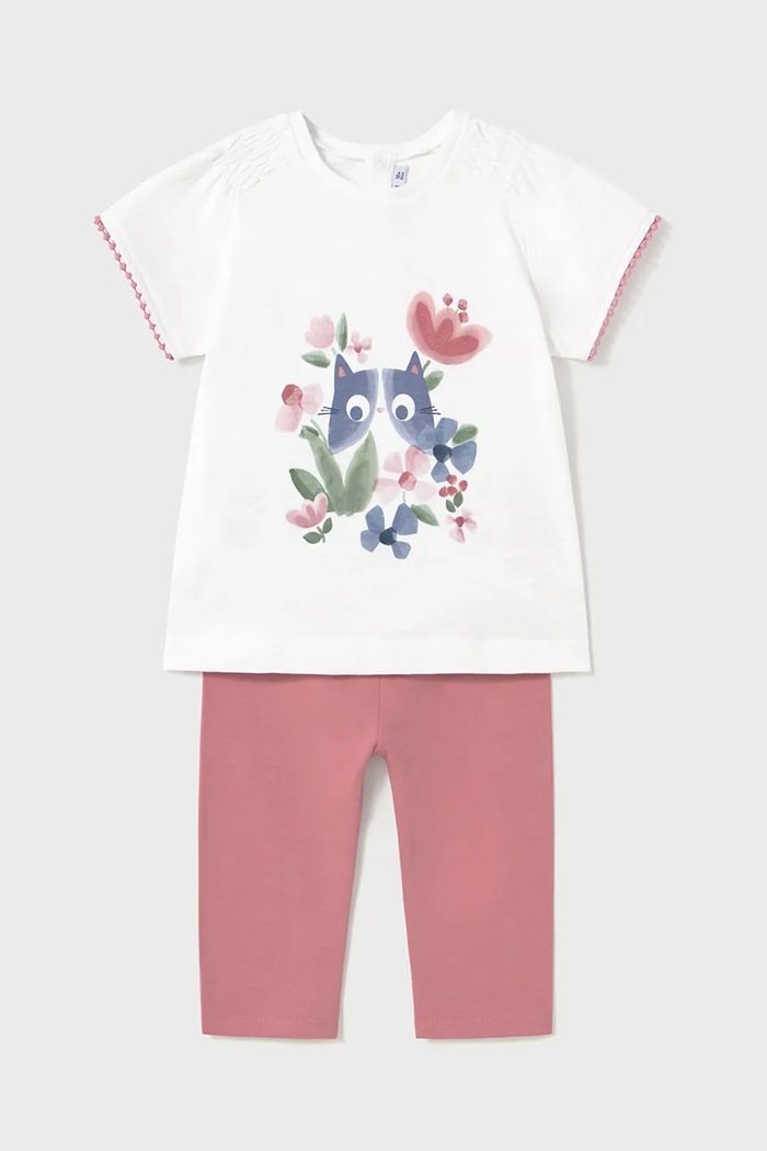 Mayoral komplet dziecięcy z elastanem różowy 1736.4G.Baby.PPYA