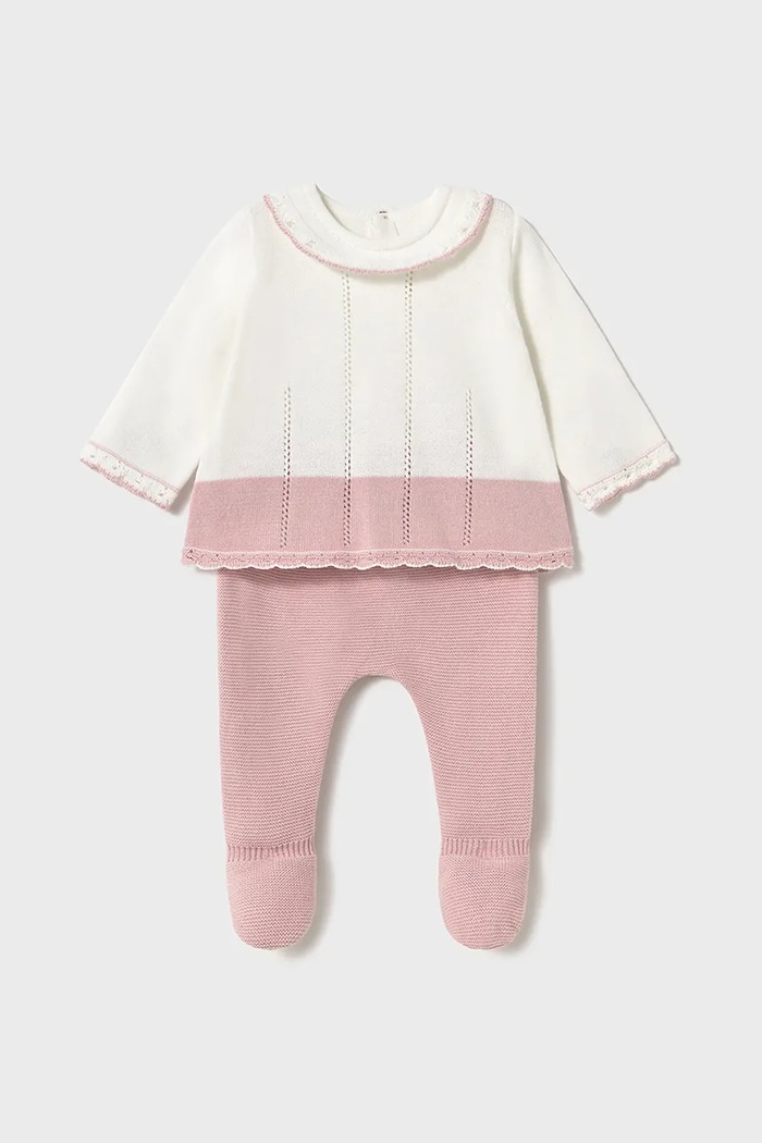 Kojenecká sada Mayoral Newborn 1587.2D.Newborn růžová SS25