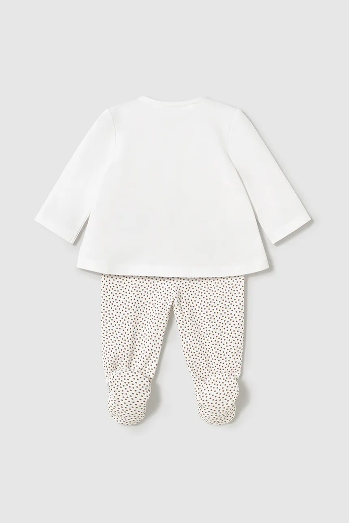 Mayoral Newborn komplet niemowlęcy 1588.2G.Newborn.PPYH beżowy SS25
