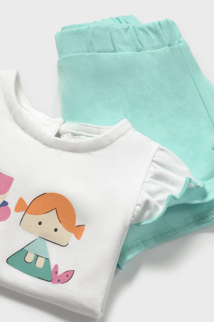 Комплект за бебета Mayoral Newborn (2 броя) тюркоазен 1671.2T.Newborn.PPYH