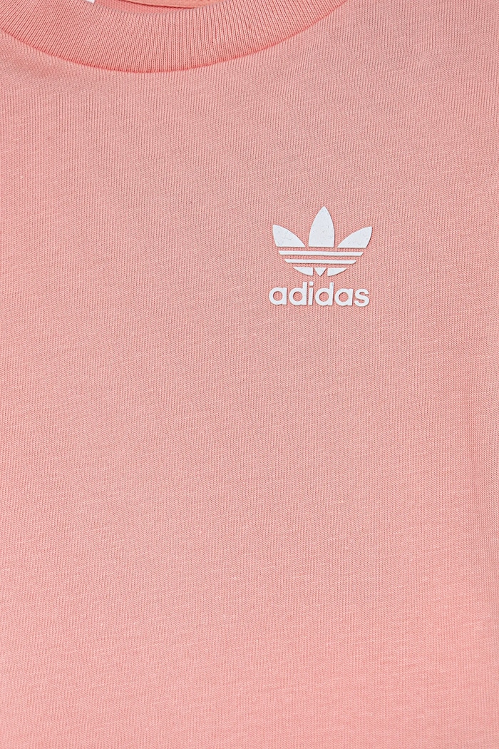 DÍVKA Dětská bavlněná souprava adidas Originals JI5835 oranžová
