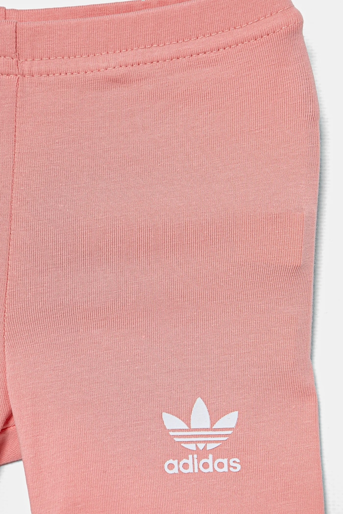 Dětská bavlněná souprava adidas Originals oranžová JI5835