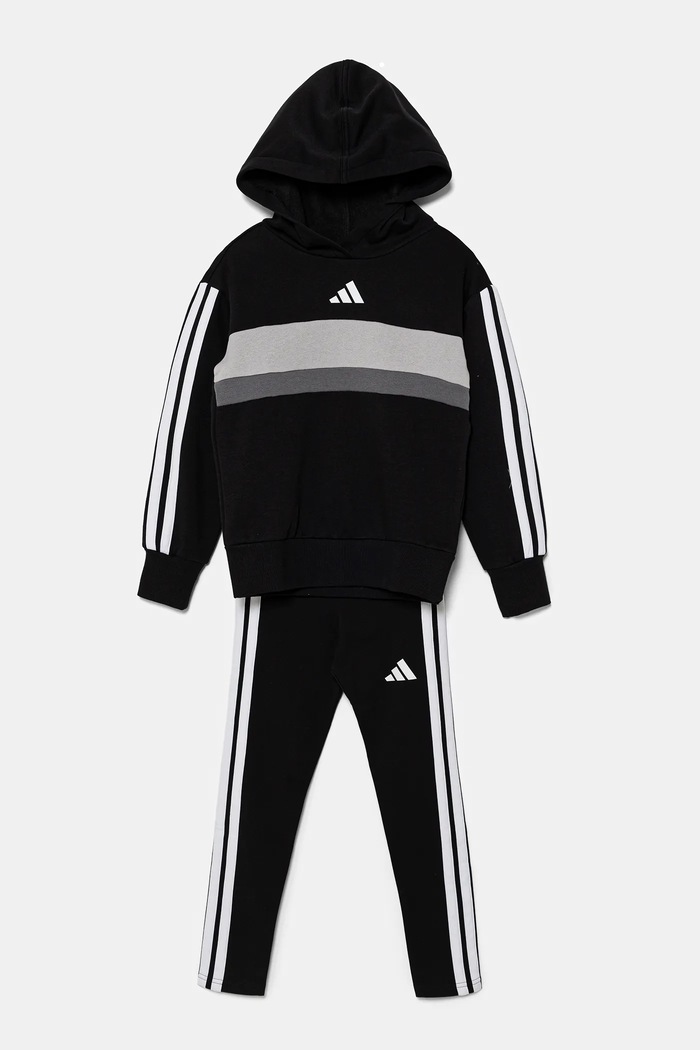 Dětská tepláková souprava adidas SPORTY STREET JI6218 černá AW25