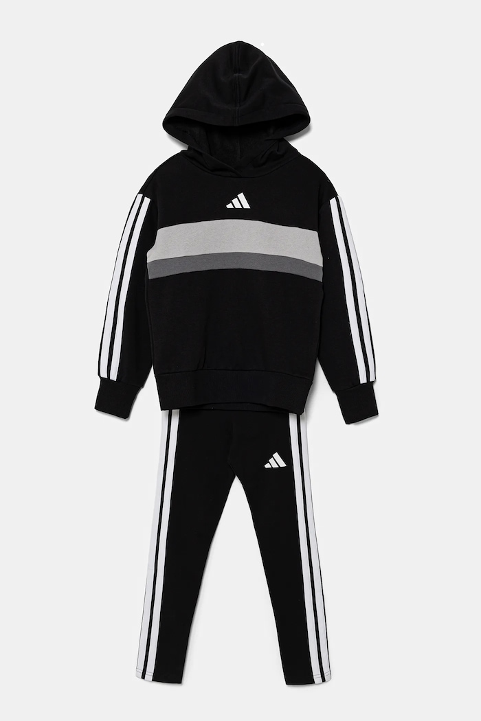 Dětská tepláková souprava adidas SPORTY STREET JI6218 černá AW25