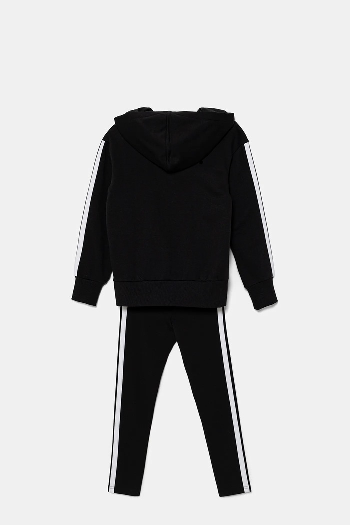 DÍVKA Dětská tepláková souprava adidas SPORTY STREET JI6218 černá