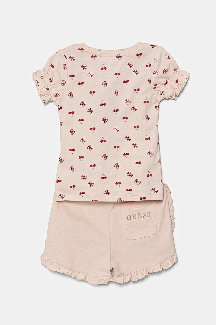 Guess komplet niemowlęcy A5GG03.K6YW4.PPYA pomarańczowy SS25