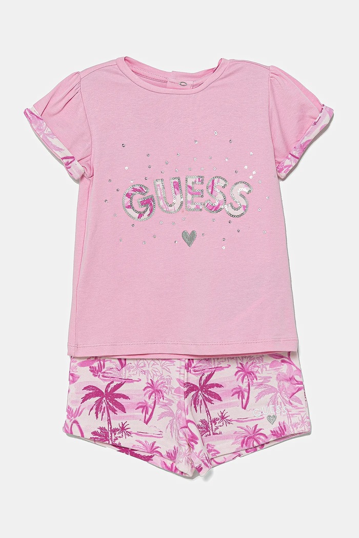 Guess Komplet niemowlęcy różowy A5GG13.K6YW4.PPYA