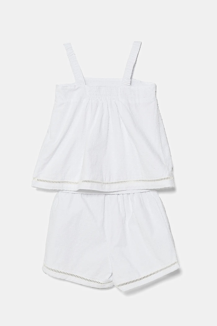 Guess komplet bawełniany dziecięcy J5GG00.WH6M4.PPYA biały SS25