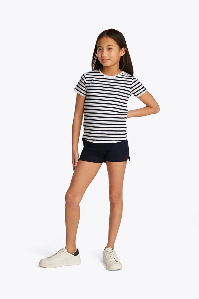 Παιδικό σετ Tommy Hilfiger εμπριμέ σκούρο μπλε KG0KG08454.74.122.PPYA