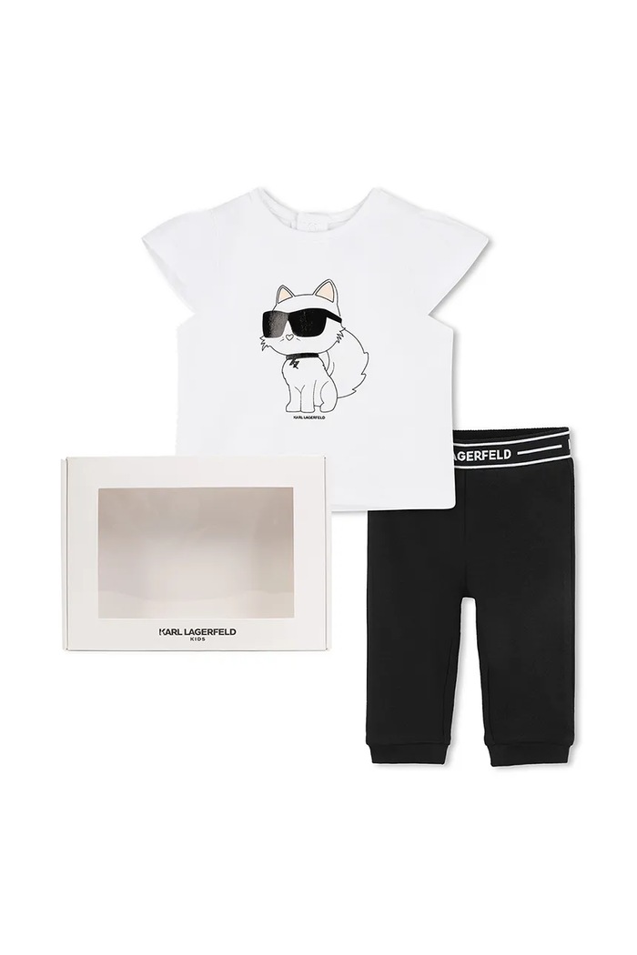 Karl Lagerfeld Παιδικό βαμβακερό σετ Karl Lagerfeld Z30517.86.108