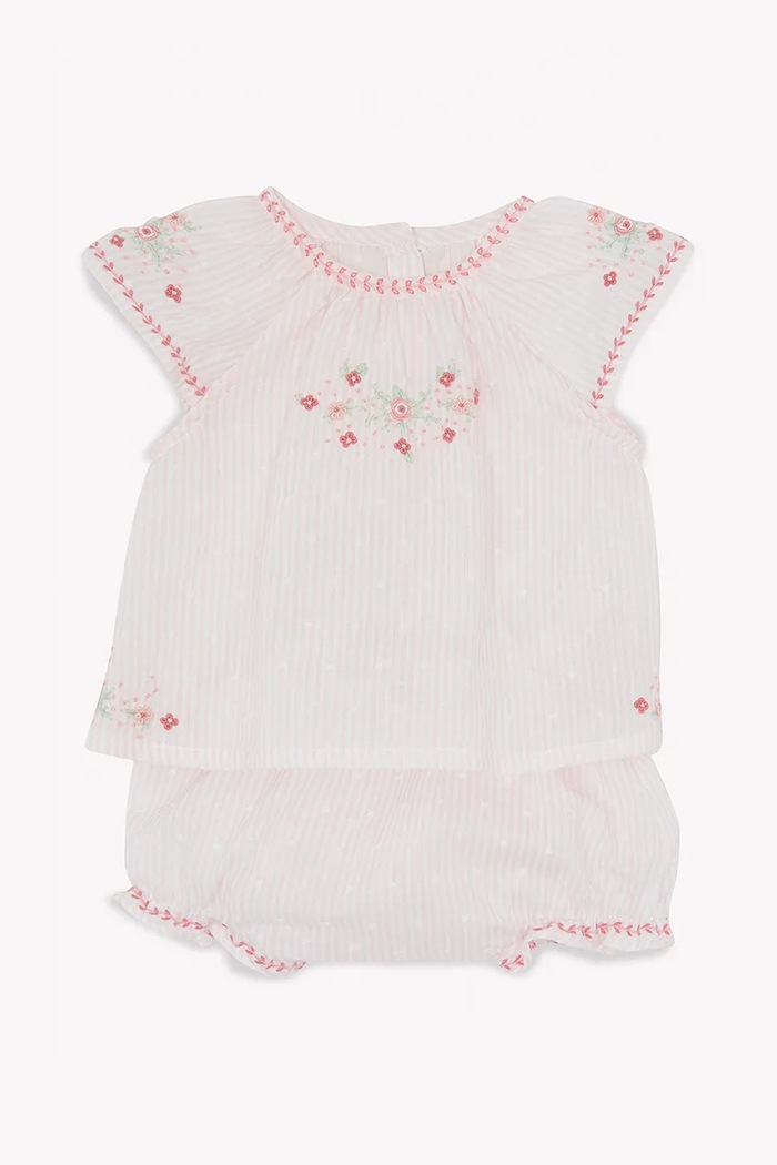 Pamučni komplet za bebe Tartine et Chocolat CA37000.80.94 roza SS25