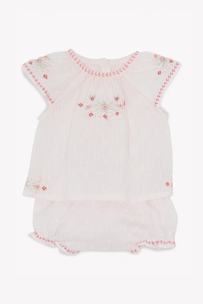 Pamučni komplet za bebe Tartine et Chocolat CA37000.80.94 roza SS25