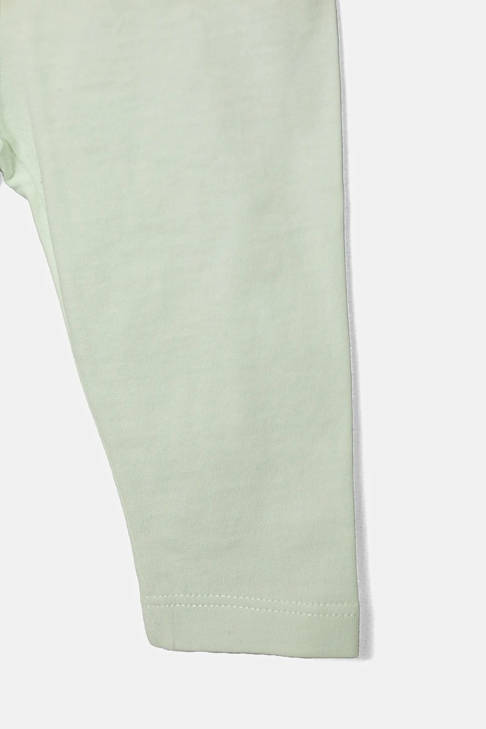 Elisabetta Franchi komplet bawełniany niemowlęcy zielony ENCD097.0.JF054