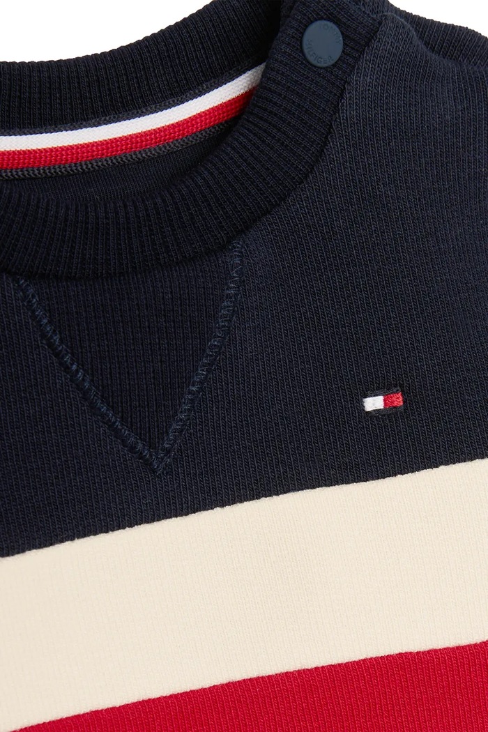 Dječji set trenerke Tommy Hilfiger KN0KN01979.PPYA bež SS25