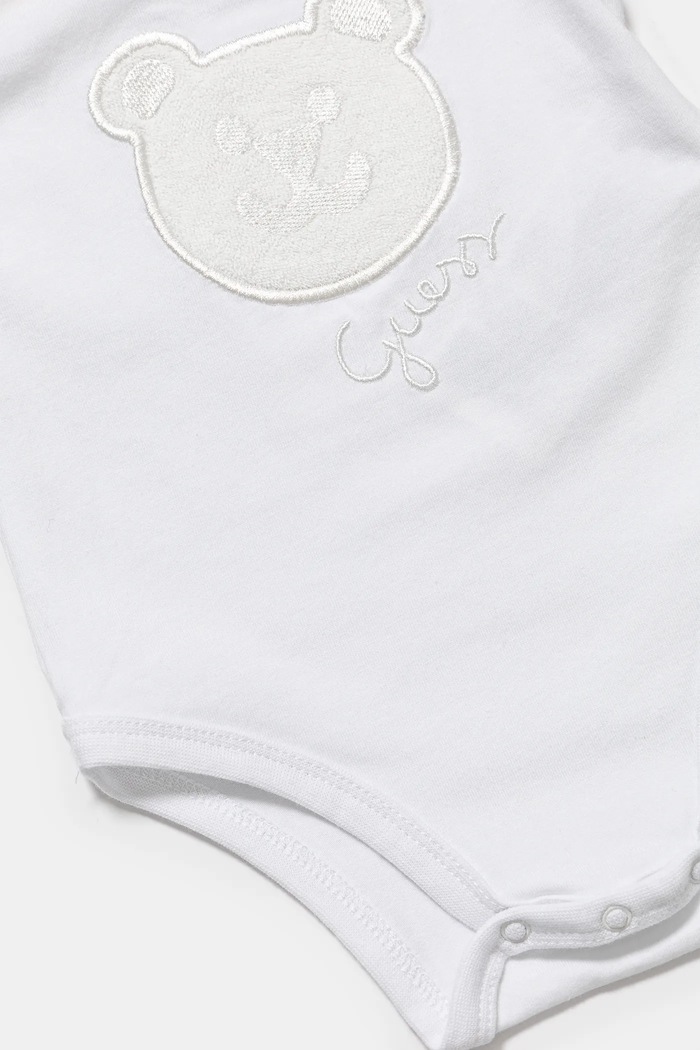 Chłopiec Guess komplet bawełniany niemowlęcy H4RW14.KBU64.PPYA beżowy