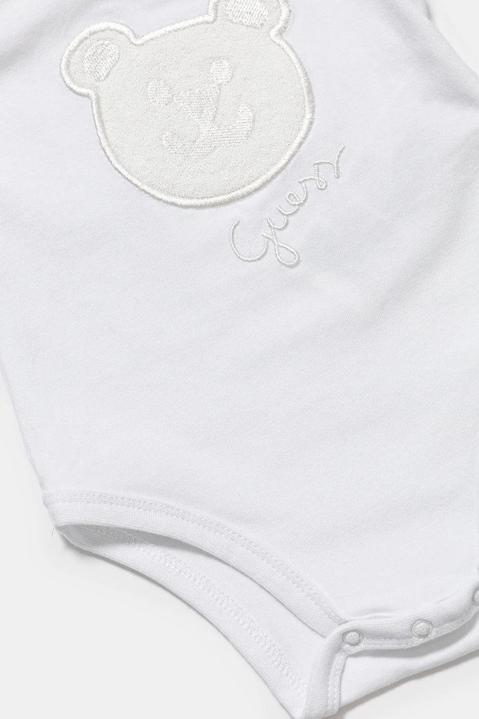 Chłopiec Guess komplet bawełniany niemowlęcy H4RW14.KBU64.PPYA beżowy