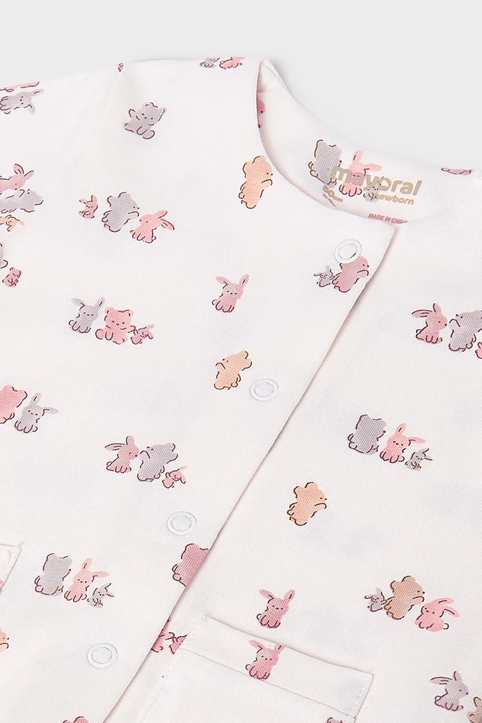 Komplet za bebe Mayoral Newborn 4-pack 9910.1A.Newborn.PPYH bež SS25