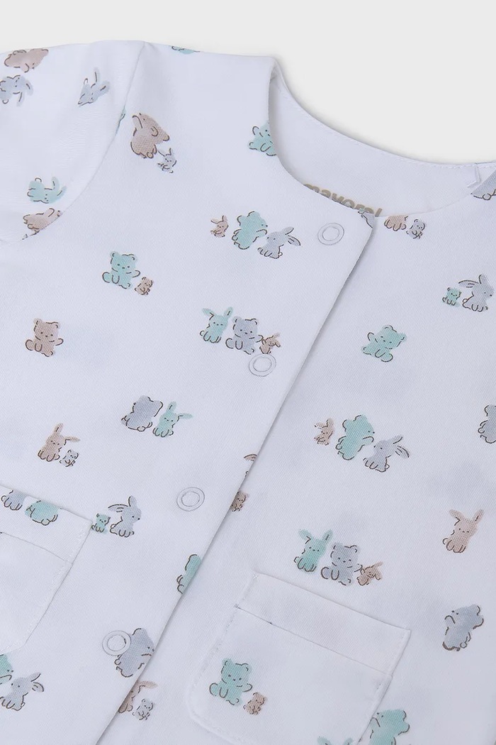Komplet za bebe Mayoral Newborn 4-pack 9910.1A.Newborn.PPYH tirkizna SS25