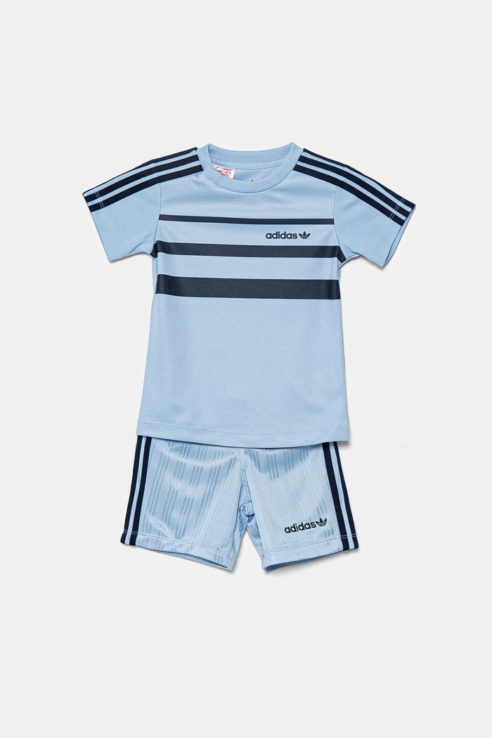 adidas Originals komplet dziecięcy aplikacja niebieski JC6618