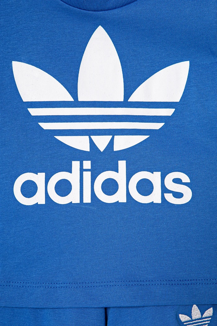 Chłopiec adidas Originals komplet bawełniany dziecięcy JC6581 niebieski