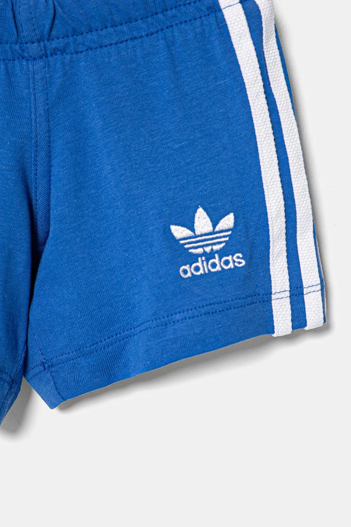 adidas Originals komplet bawełniany dziecięcy niebieski JC6581