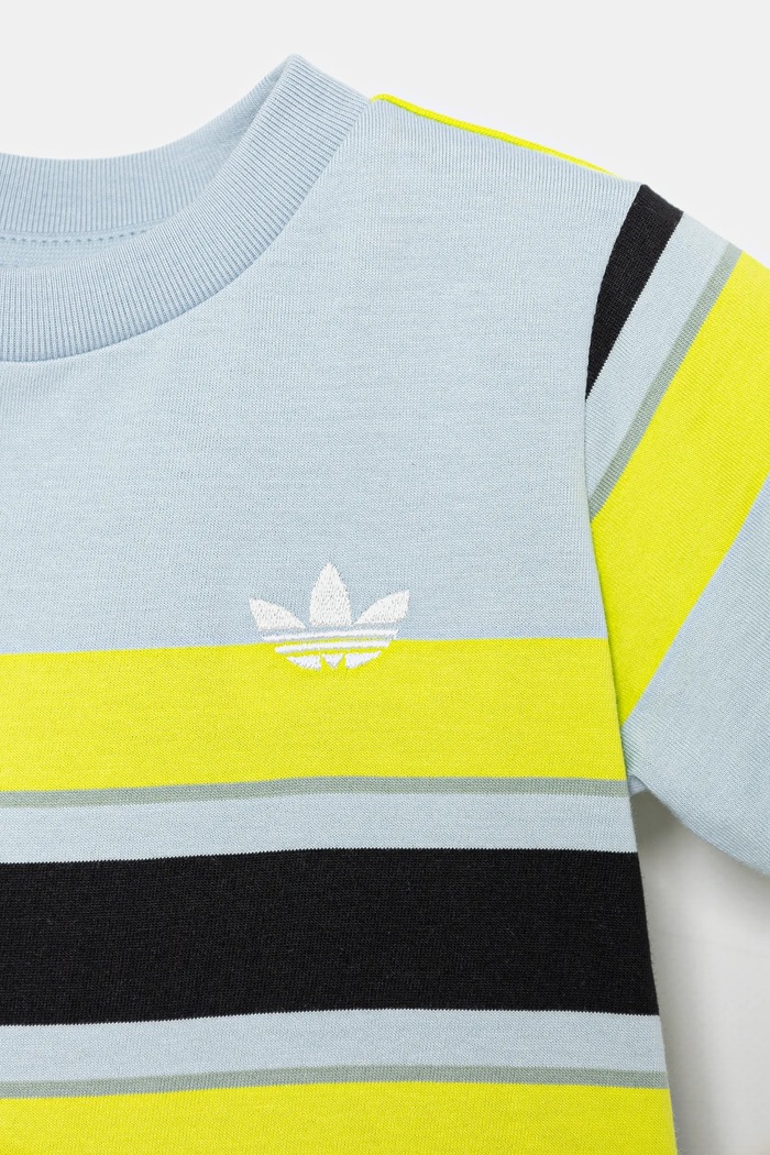 adidas Originals komplet bawełniany niemowlęcy niebieski JC7313