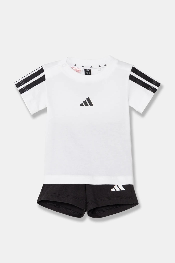 Детски комплект adidas памук бял JD8164