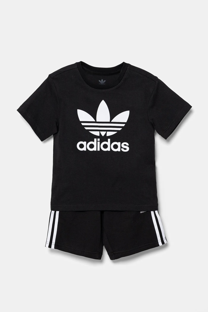 adidas Originals komplet dziecięcy JC9155 czarny SS25