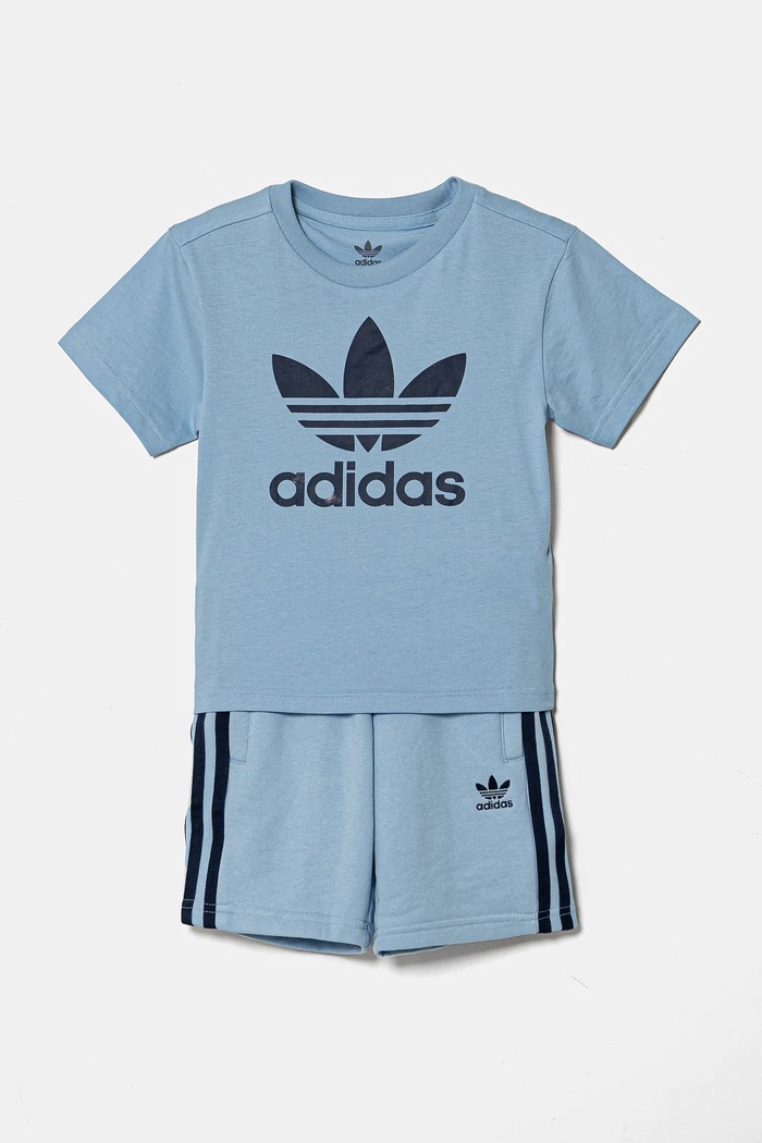 Детски комплект adidas Originals JC9160 син SS25