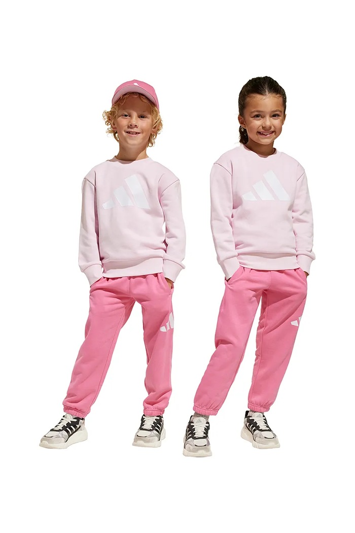 adidas dres dziecięcy dzianina różowy JE1375