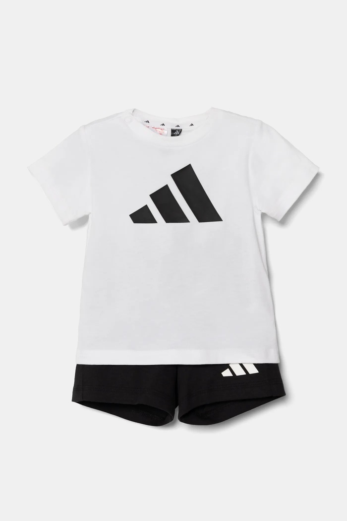 adidas gyerek pamut melegítő szett dzsörzé fehér JE1388