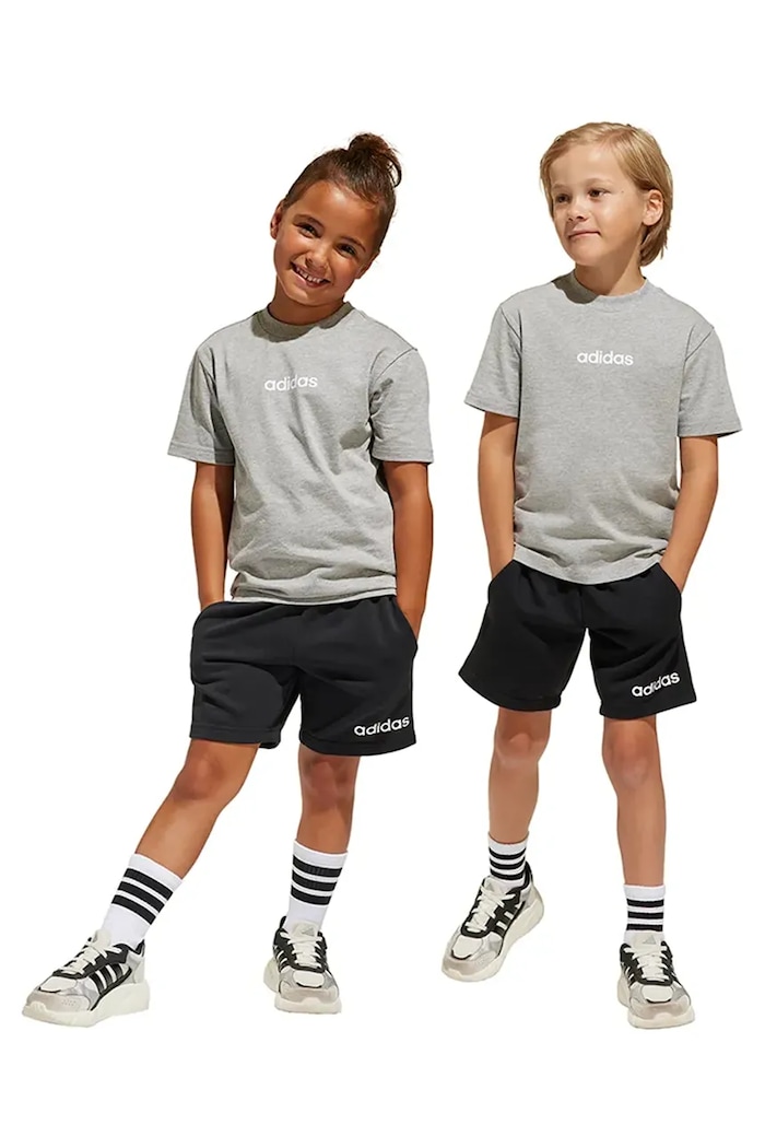 adidas komplet dziecięcy dzianina szary JC9752