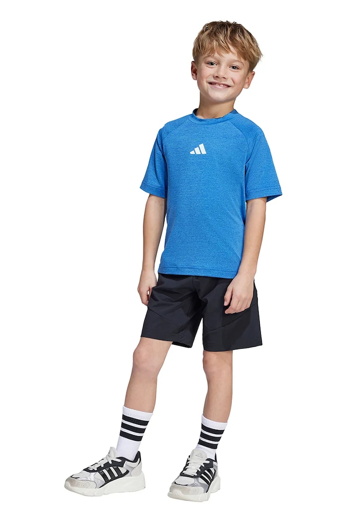 adidas compleu copii tricotaj albastru JC7435