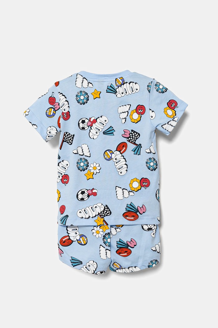 adidas set de bumbac pentru copii JD0062 albastru SS25