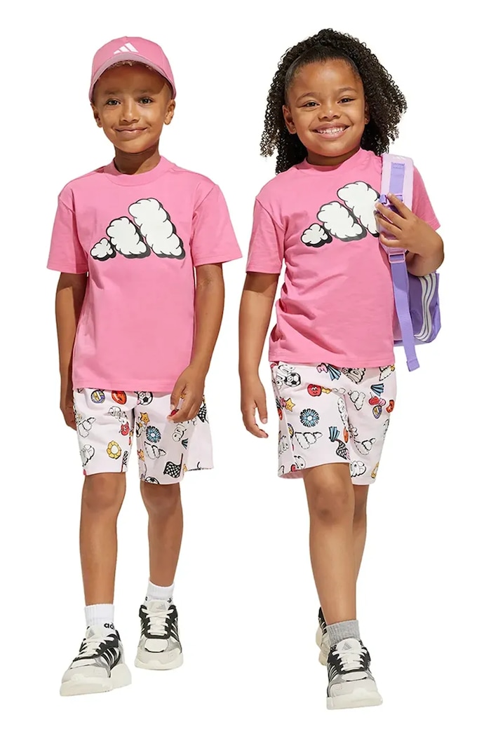 adidas komplet dziecięcy dzianina różowy JD0066