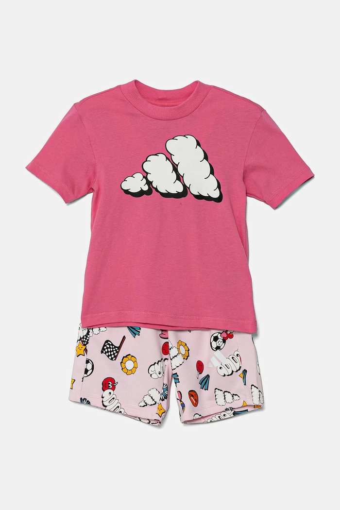 adidas komplet dziecięcy JD0066 różowy SS25