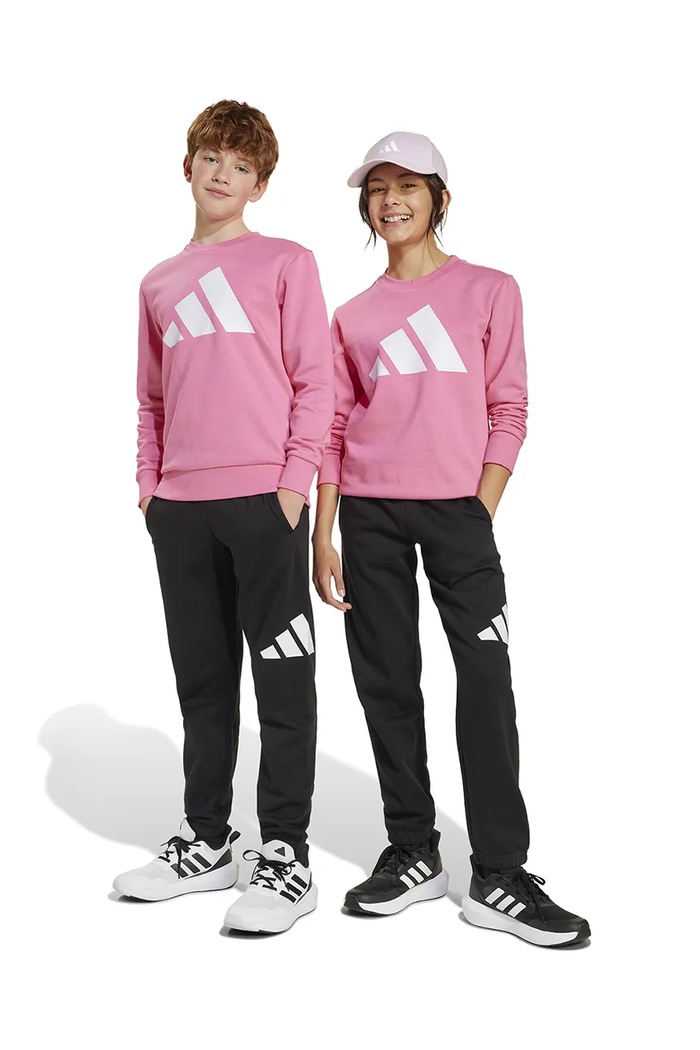 Dětská tepláková souprava adidas pletenina růžová JD2096