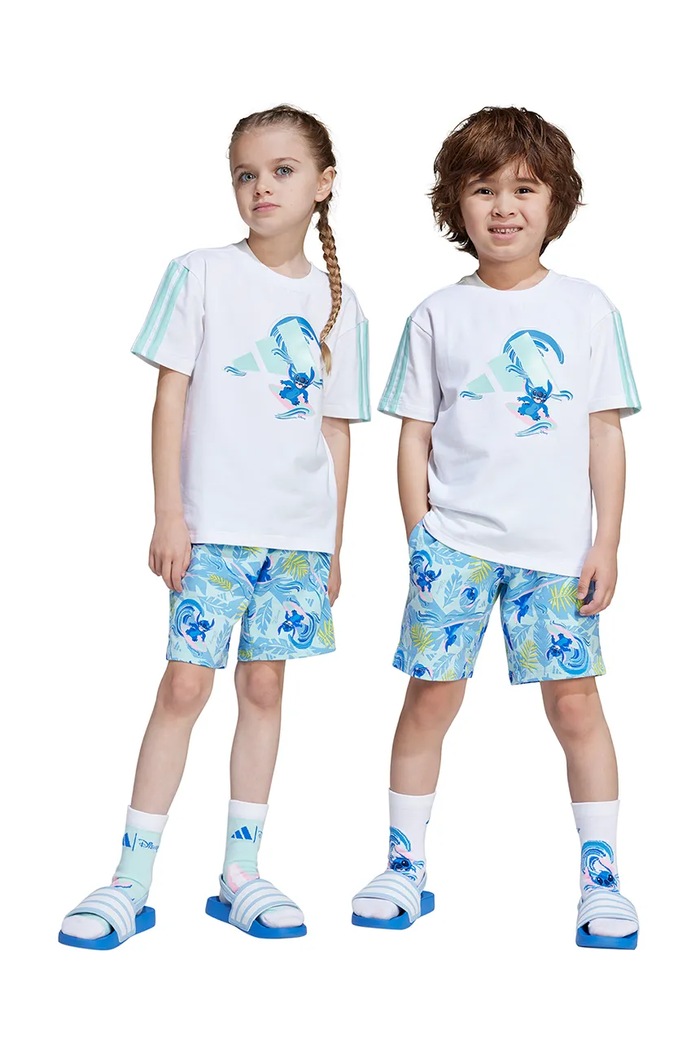adidas komplet dziecięcy z elastanem biały JF3659