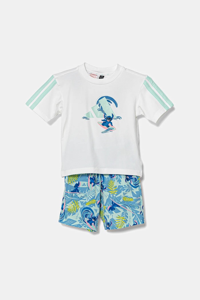 adidas komplet dziecięcy JF3659 biały SS25