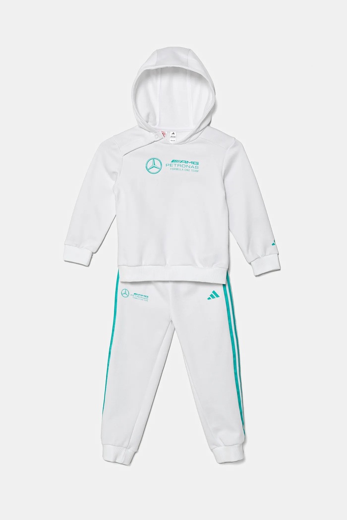 adidas Performance dres dziecięcy MER DNA aplikacja biały JV5445