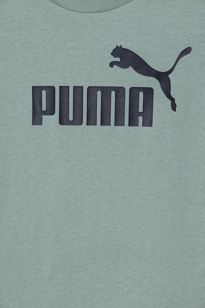 Puma set de bumbac pentru copii ESS No.1 Logo Tee and Shorts Set verde 685240.K