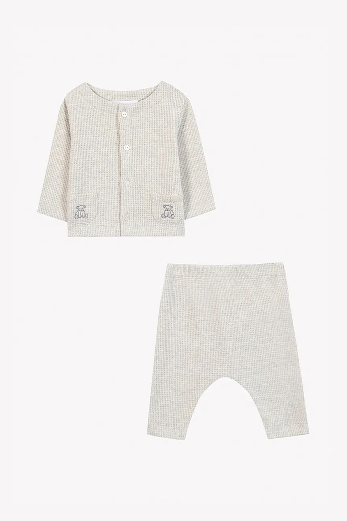 Tartine et Chocolat komplet bawełniany niemowlęcy CA36040.53.74 szary SS25