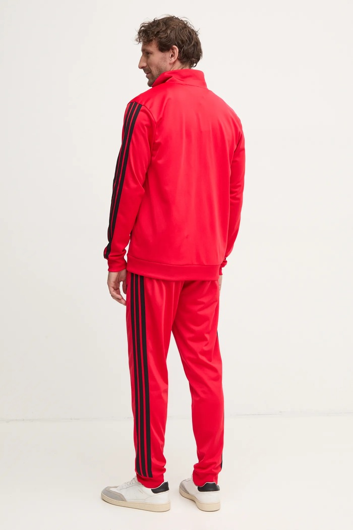 Tepláková souprava adidas 3S TR TT TS JI8852 červená SS25