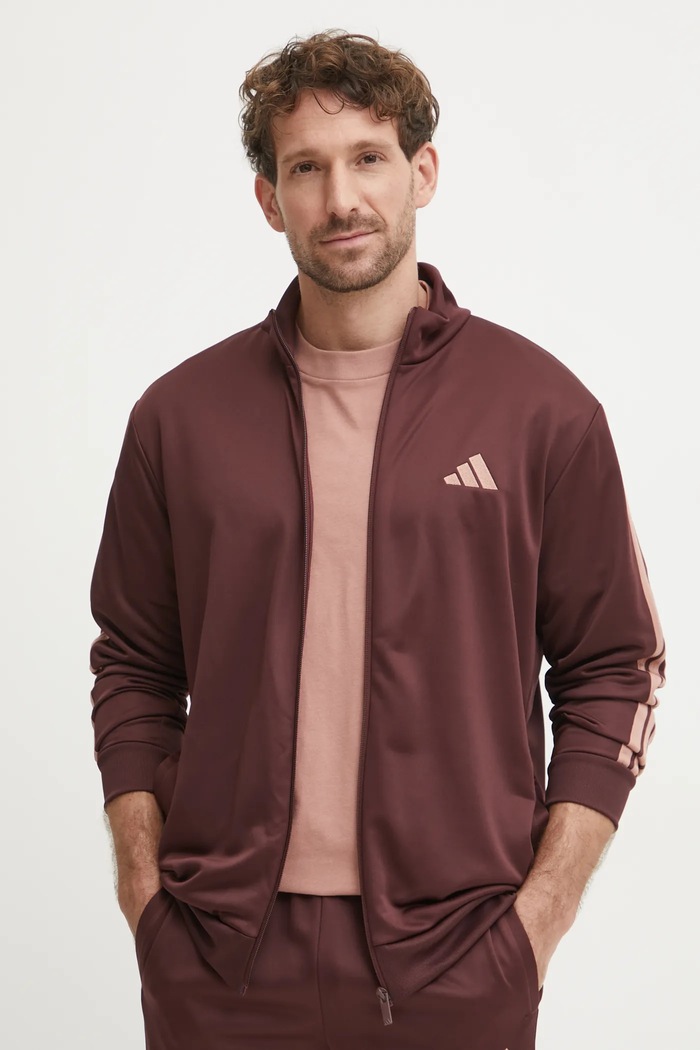 Oblečení Tepláková souprava adidas 3S FT TT TS JI8872 burgundské
