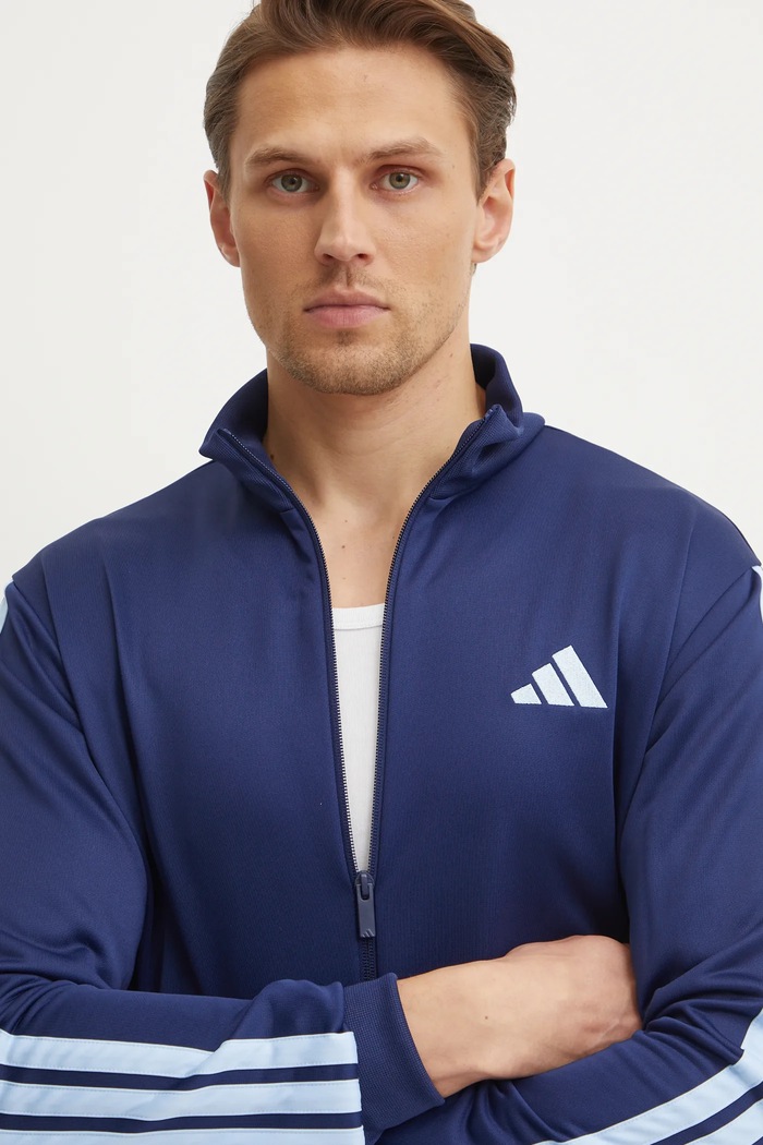 Tepláková súprava adidas 3S FT TT TS JI8873 tmavomodrá