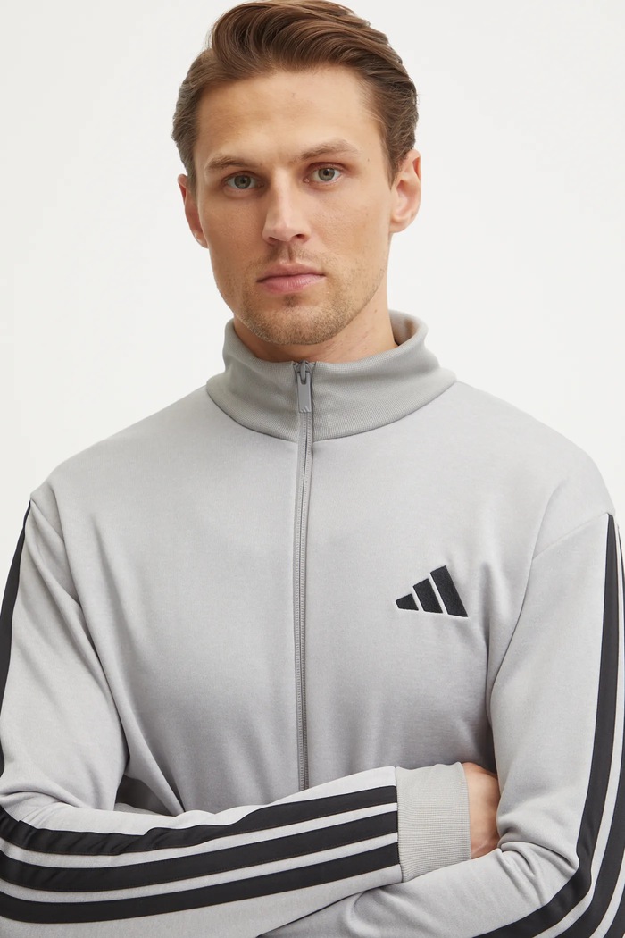 Tepláková souprava adidas 3S FT TT TS JI8876 šedá