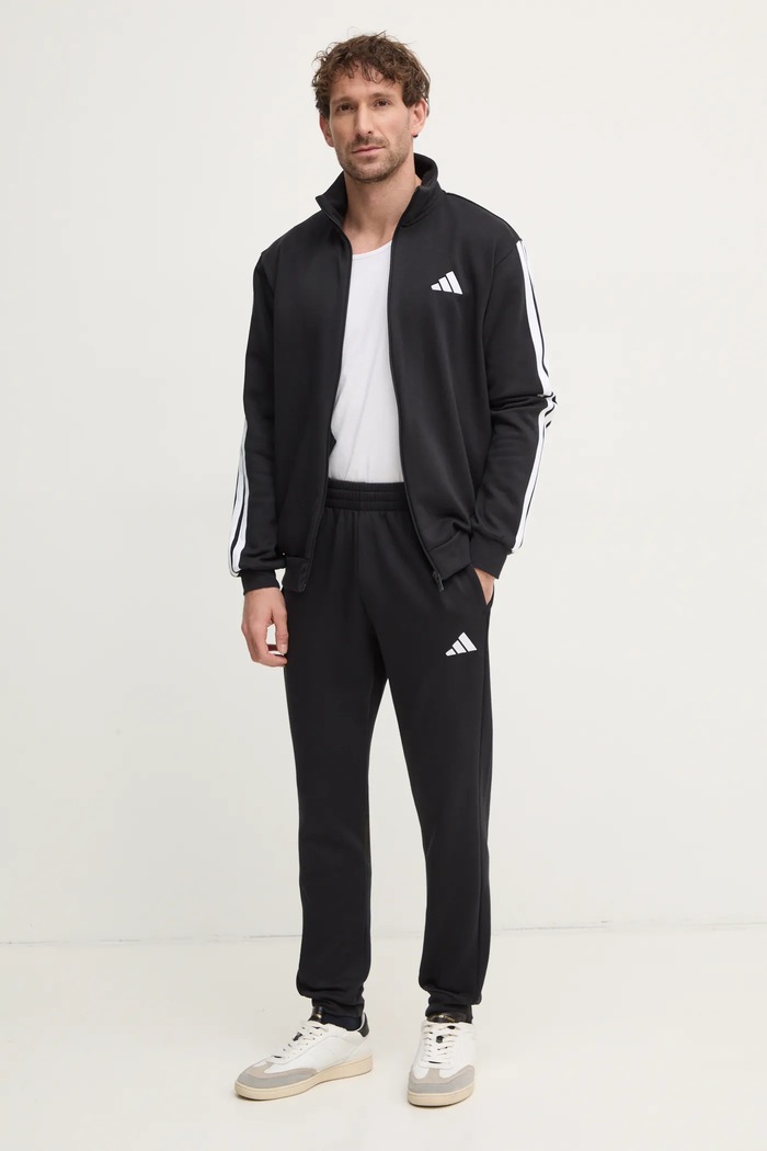 Trenirka adidas 3-Stripes pletivo crna JI8878